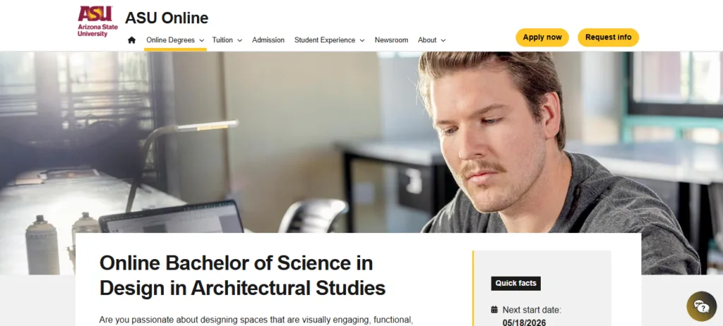 Bachelor of Science in Design in Architectural Studies — Arizona State University