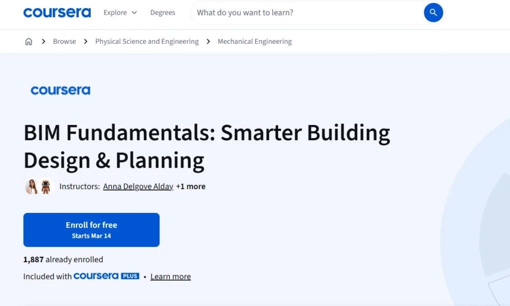 Coursera – BIM Fundamentals Programs