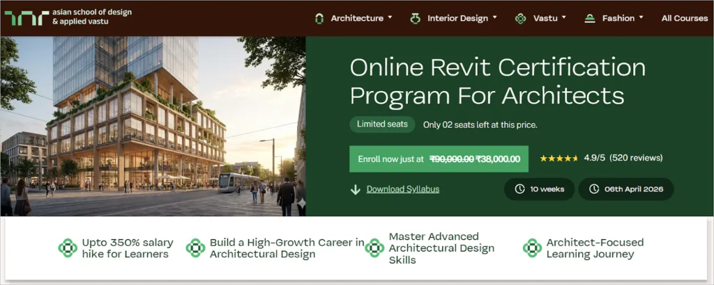 ASDAV – Revit BIM for Architects Certification Course