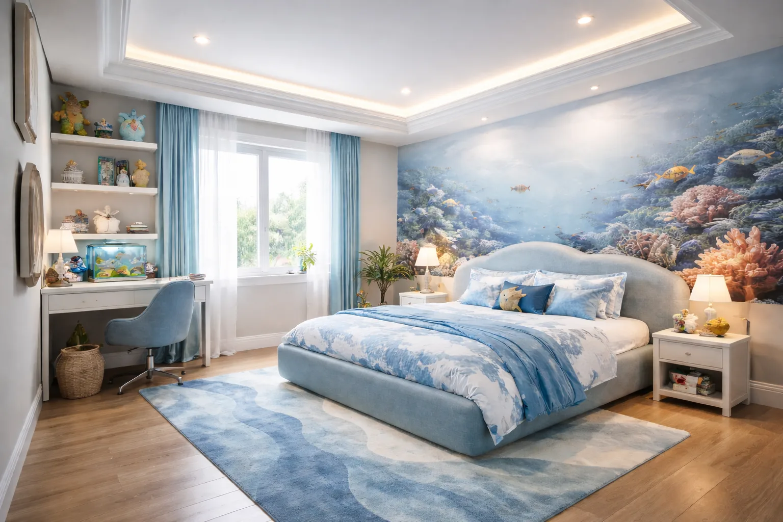 Calm Ocean Inspired Kids Space