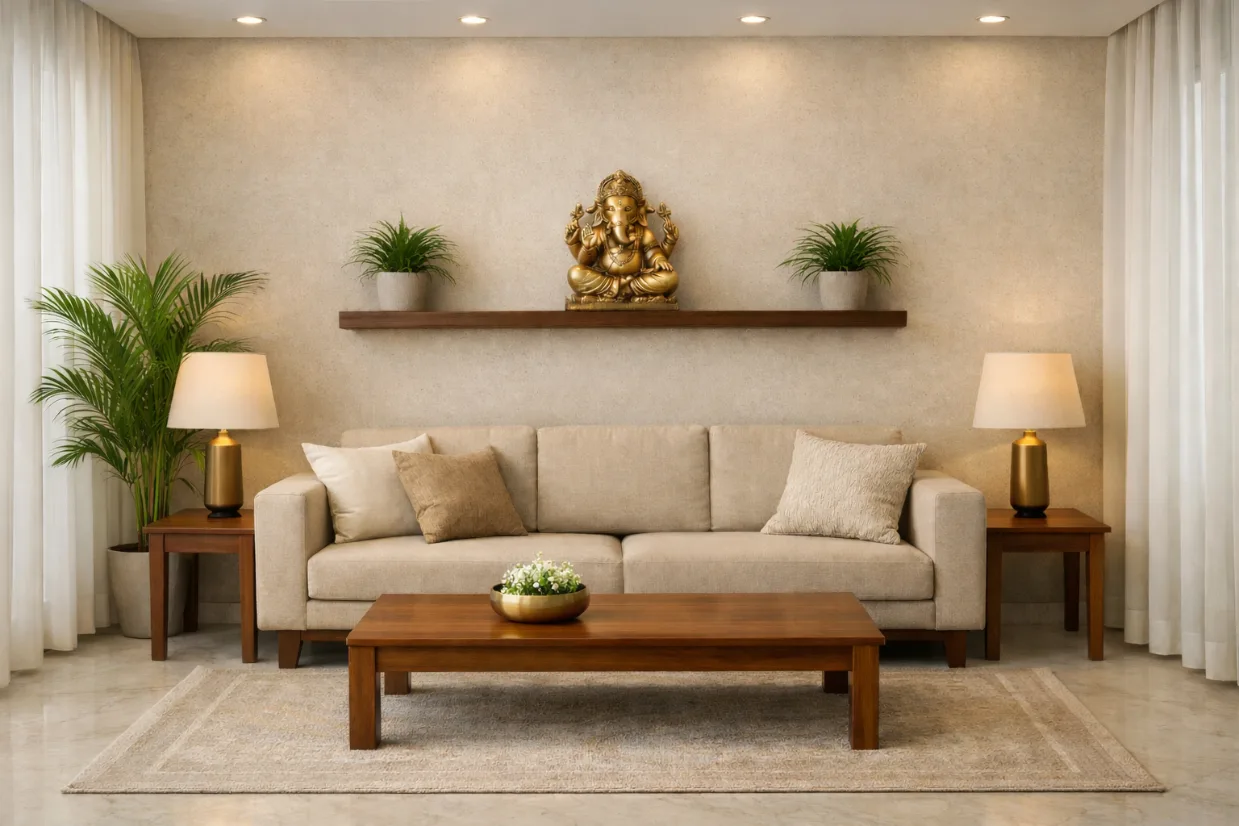 Modern Indian Minimalist Living Room