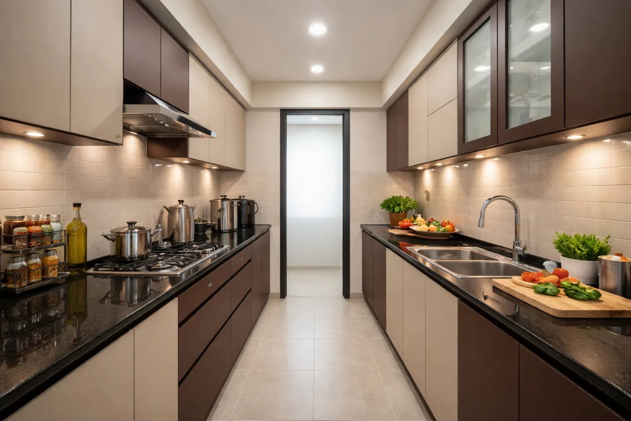 Parallel Modular Kitchen Design