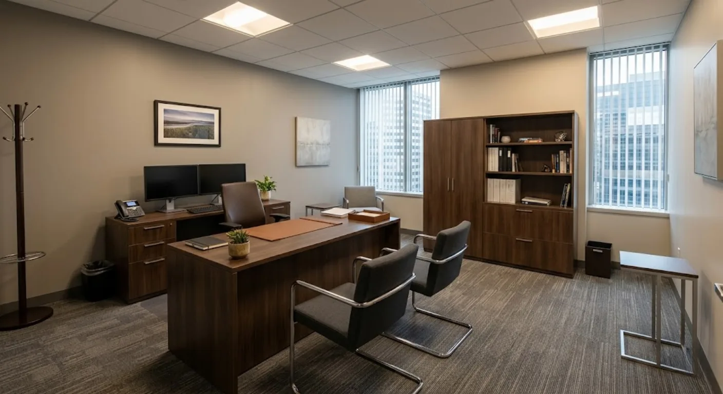 Professional Corporate Manager Office Workspace