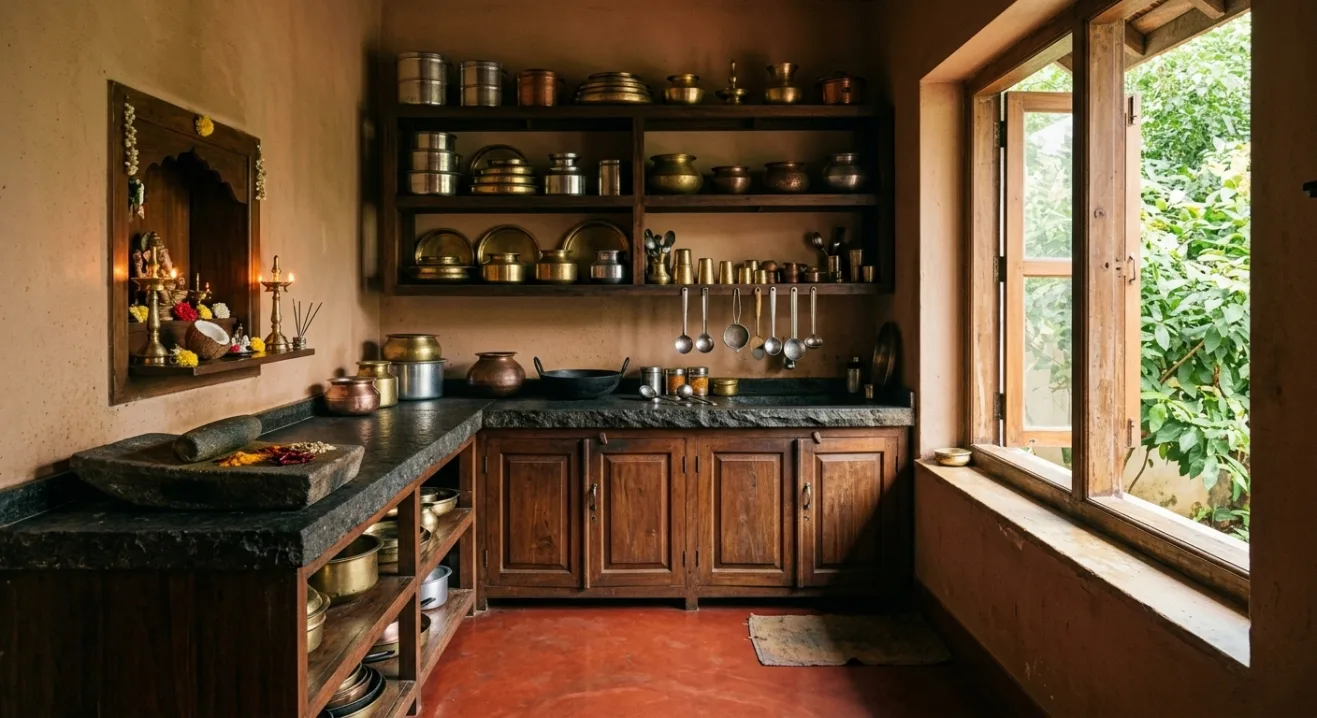 Traditional South Indian Kitchen