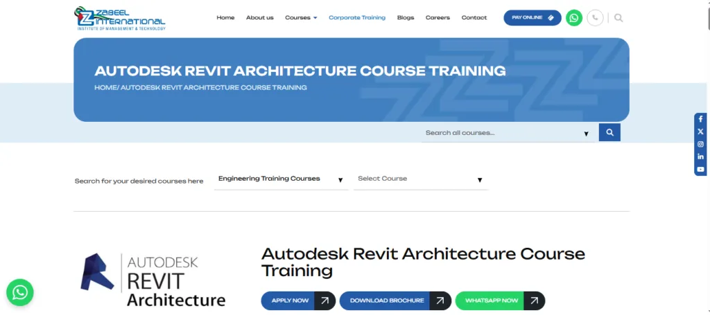 Autodesk Revit Architecture Course Training by Zabeel International Institute