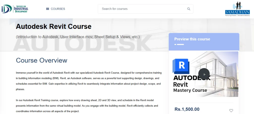 Autodesk Revit Course by Institute for Industrial Development (IID)