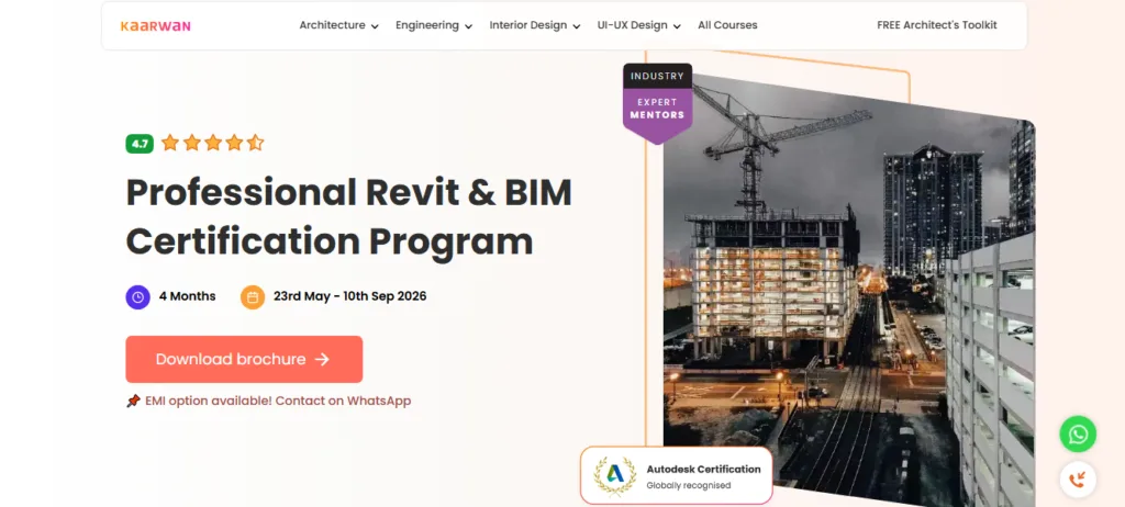 Professional Revit & BIM Certification Program by Kaarwan
