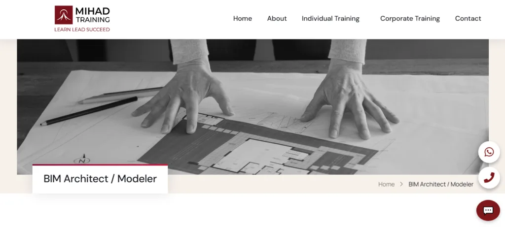 MIHAD’s BIM Architect / Modeler Course
