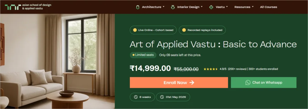 Art of Applied Vastu Course by ASDAV