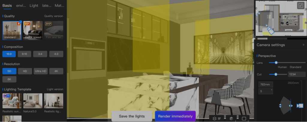 AiHouse feature: Create photorealistic renders in about 2 minutes