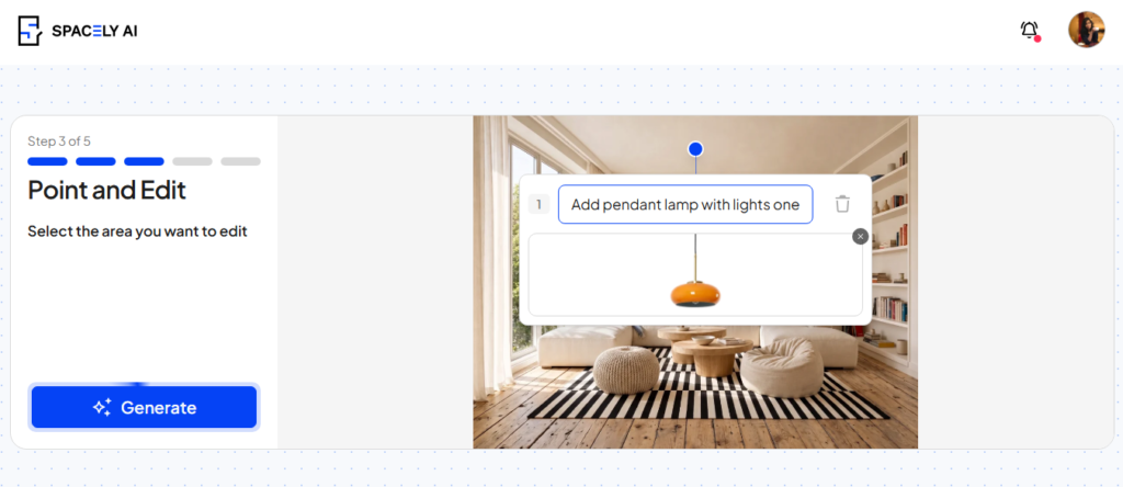 Spacely AI feature: Revise designs without starting from scratch