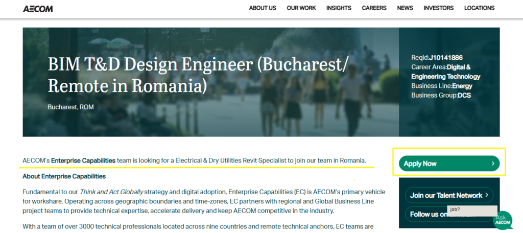 BIM T&D Design Engineer