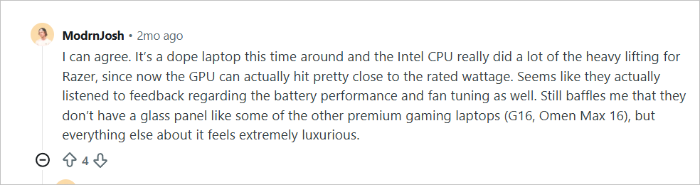 Review for Razer Blade 16